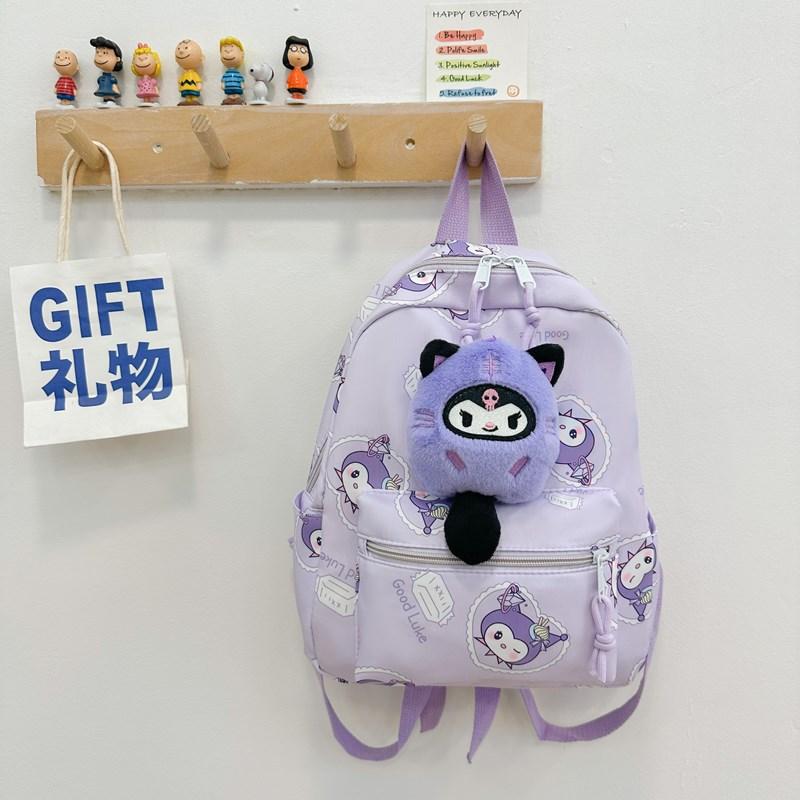 Kindergarten Primary School Students Schoolbag Cute Cartoon Foreign Style Printing Children'S Backpack Large Capacity Children'S Bag
