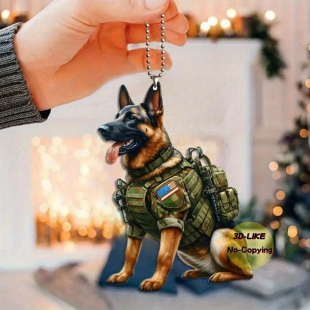 8cm Acrylic flat facing cat gun car pendant dog riding motorcycle backpack pendant home decoration angel pig handicraft 1Pcs