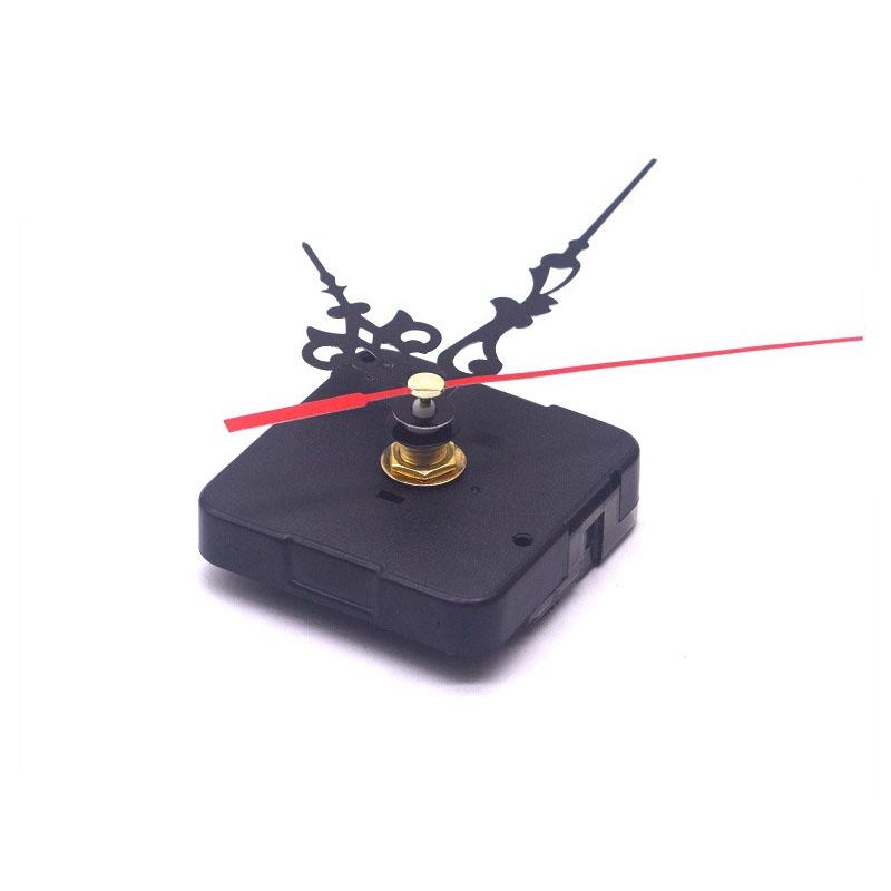 Quiet Silent Retro Quartz Clock Movement Black Hands Mechanism Parts DIY