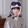 Winter Kids Ear Protection Cap Fleece-Lined Ski Hat Cute Pull-Over Hat  for Boys and Girls