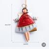 Nordic Iron Angel Ornament: Christmas Tree Pendant & Scene Decoration