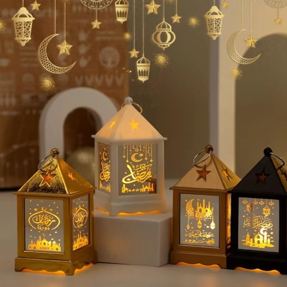 Festival Lantern Eid Mubarak LED Lantern Creative Night Light Muslim Party Supplies Ramadan Kareem
