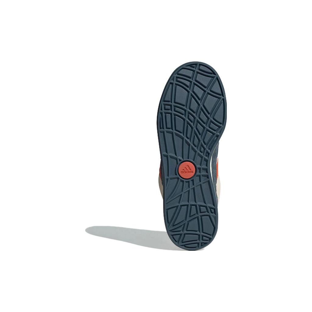 Adidas Adimatic Comfortable Trendy Slip-Resistant Low-Top Skate Shoes Unisex Sneakers White Blue Orange ID1000