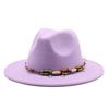 Big Head Circumference Woolen Top Hat Warm Jazz Hat Fashion Big Brim Felt Hat 60Cm
