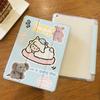For TPU Case iPad Gen9 8 7 10.2 New High Quality Cute Little Animal Pattern Tri-fold iPad Case Air 4 10.9 Pro11 Pro12.9 with Pencil Holder