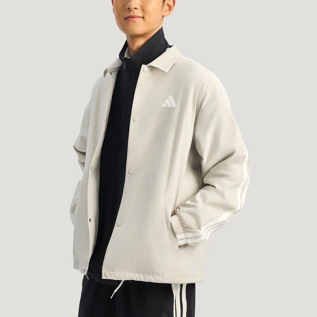 adidas FW25 ST 3ST Спортивная повседневная свободная куртка с длинным рукавом в полоску из флиса Coach Мужские куртки KR2500