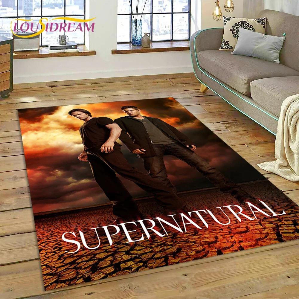 SPN Новейший Ковер с 3D-изображением Дина и Сэма из Сверхъестественного для Спальни, Гостиной, Дома, Декор для Дивана, Детская Игровая Большая Декоративная Напольный Коврик