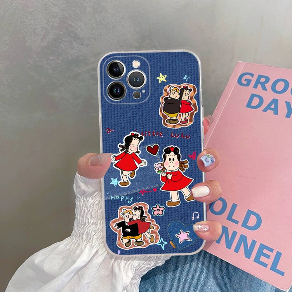 Cartoon The Little Lulu Show Cute Phone Case For IPhone 17 16 15 14 13 12 11 Pro XS Max Plus Soft Silicone Cover