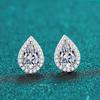 D Color 5*8mm 1ct Pear Shape Cut Moissanite Earrings for Women Party Birthday Wedding Gift Jewelry S925 Sliver Earring with GRA