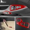 Real Soft Carbon Fiber for Chevrolet Corvette C6 2005 2006 2007 2008 2009 2010 2011 2012 2013 Door Window Button Panel Sticker