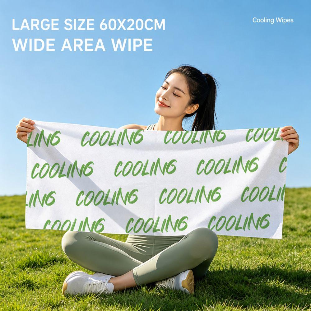 Disposable Summer Cooling Towel Heat Relief Ice Towel Instant Cooling Wipes Towel Sports Outdoor