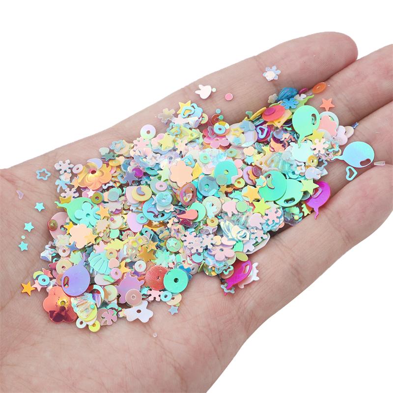 20g/Bag Mixed Shapes Loose Sequins for Nail Decoration Art Craft DIY Scrapbooking Garment Sewing Accessories