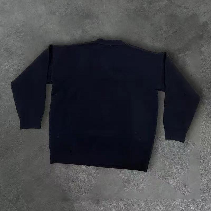 Вязаный пуловер «Лицо призрака»