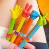Gesture Topper Press Ballpoint Pen Rock Paper Scissors Top Quick-Drying Students Adults Coworkers Retractable Ball Pen School Office Supplies
