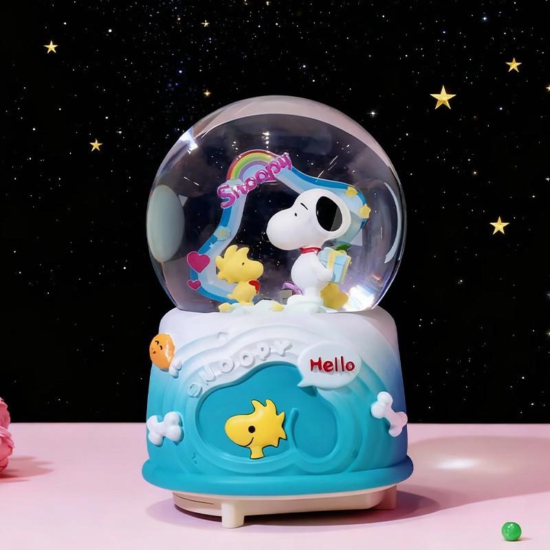 Rotating Carousel Music Box With Snow Globe Effect Kids Birthday Gift Decorative Resin Musical Toy