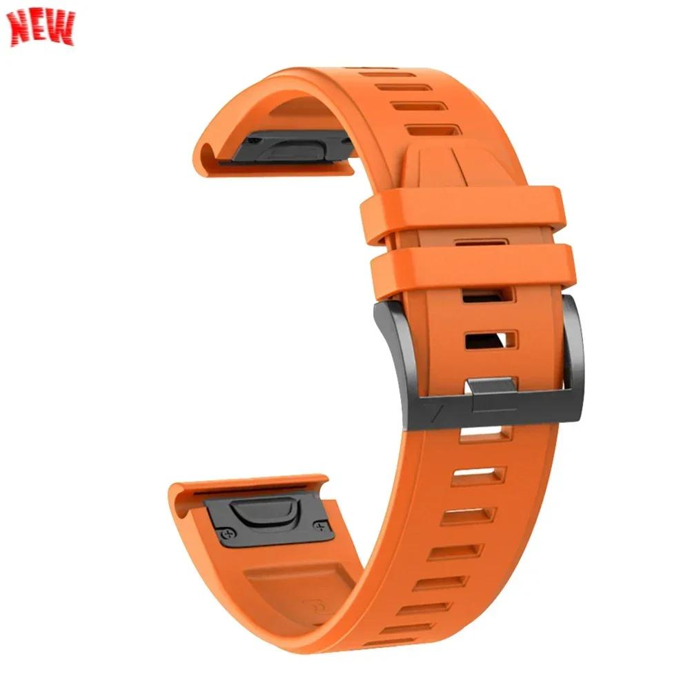 Силиконовый ремешок 26 мм 22 мм для Garmin Fenix 8 E 7 7X Pro 5 5X Plus 6 6X Pro Epix Gen 2 Tactix 8 7/Enduro 3 Браслет QuickFit