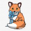 Fox And The Whiskers Kitten Cat Clip Art Iron On Heat Transfer Printing Vinyl Patches Sticker for Clothes DIY Appliques Washable Patches