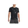 Under Armour Футболка с круглым вырезом и принтом логотипа Tie-Dye Мужские топы Черные 1372293-001