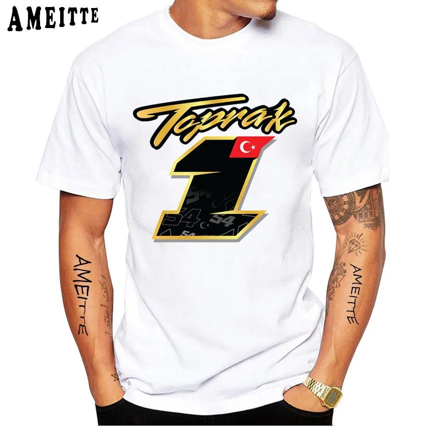 Топрак Разгатлиоглу 54 Номер 1 2023 Футболка Новая Летняя Мужская Футболка с Коротким Рукавом Хип-Хоп Повседневная Рубашка Харадзюку Хип-Хоп Спорт Белые Футболки