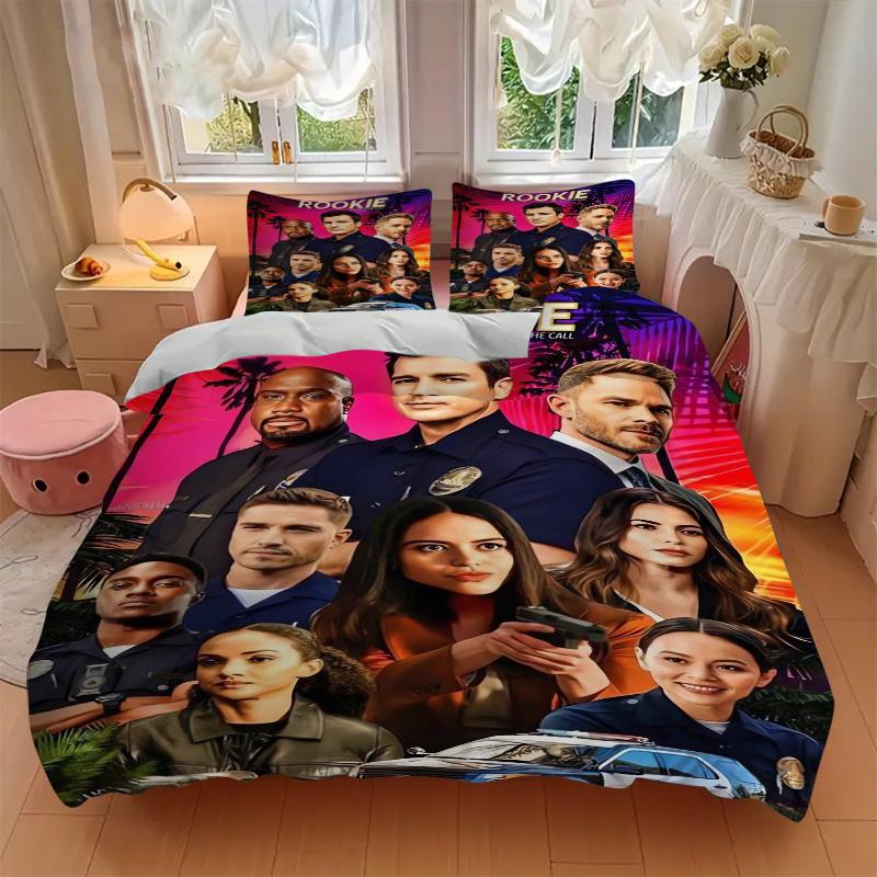 The Rookie City Lights Print 3Pcs Bedding Setduvet Cover With 2 Bedropillowcase Home Birthday Gift