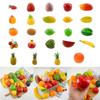 6Pcs Artificial Friut Realistic Fake Fruit Simulation Fruit Props Photography Props 24 Kind of Fruit