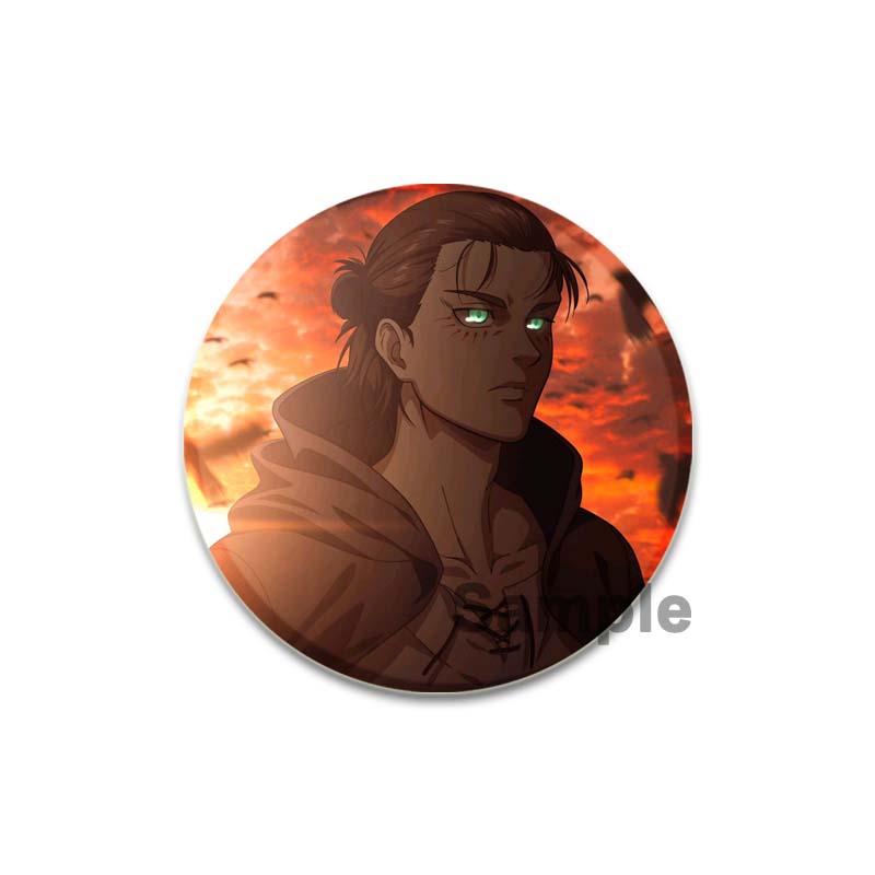 32/44/58 мм Эрен Йегер значки булавка ручная работа брошь для одежды мультфильм косплей значок украшение на рюкзак ювелирные изделия подарок