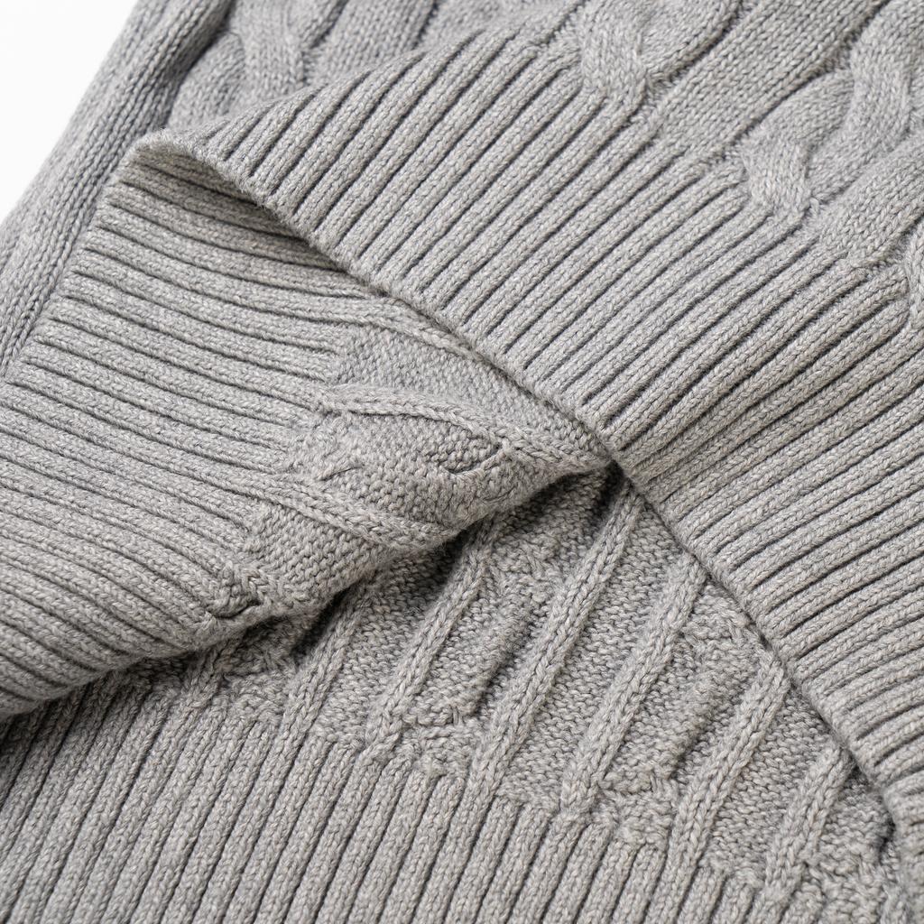 Polo Ralph Lauren Solid Comfortable Cable Knit Sweater Мужской свитер Серый 710775885-013