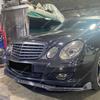 For Mercedes W211 S211 Front Bumper Lip Spoiler Splitter Diffuser E63 E500 E420 E350 E280 E200 2006-2009 LCI Bodykits Tuning