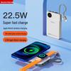 Магнитная беспроводная Power Bank Newmine со встроенным кабелем