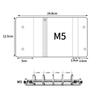 5-кольцевой M5 органайзер Разные цвета Мини-органайзер Модный блокнот на разъемных листах Дневник
