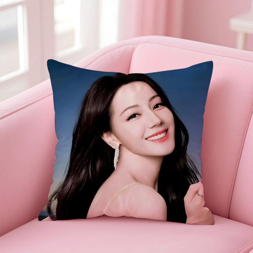 Popular fashion Elegant Chinese DDilraba Dilmurat Cushion Cover Pillow Case Soft Friendly Fabric Concealed Zipper