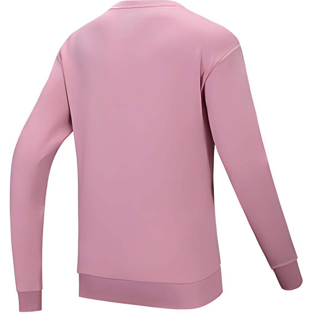 Anta Comfortable Versatile Pullover Letter Sweatshirt Women Tops Light-Pink 162517702-3