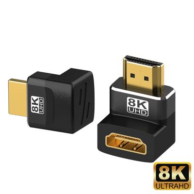 Адаптер HDMI-совместимый с боковым изгибом 90 градусов Адаптер 90 градусов под прямым углом Адаптер 270 градусов 8K@60 Гц HDMI расширительный разъем