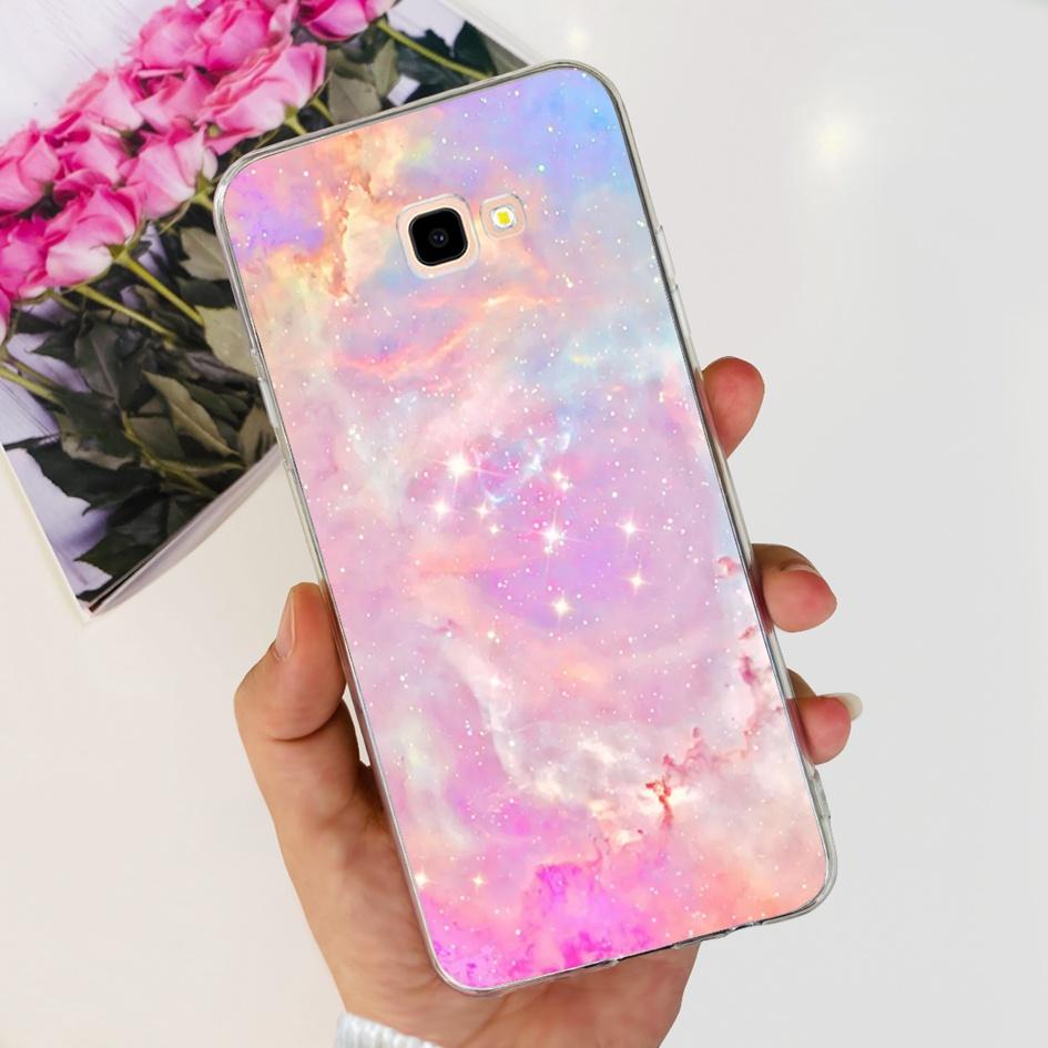 Для Samsung J4 Plus Чехол J415 SM-J415F Силиконовый Чехол Популярный Цветок Прозрачный ТПУ Мягкий Бампер Для Samsung Galaxy J4 2018 J4+ Чехлы
