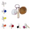 PU Leather Bag Hanging Personalized Baseball Pendant Funny Car Key Ring  Sporty Accessories