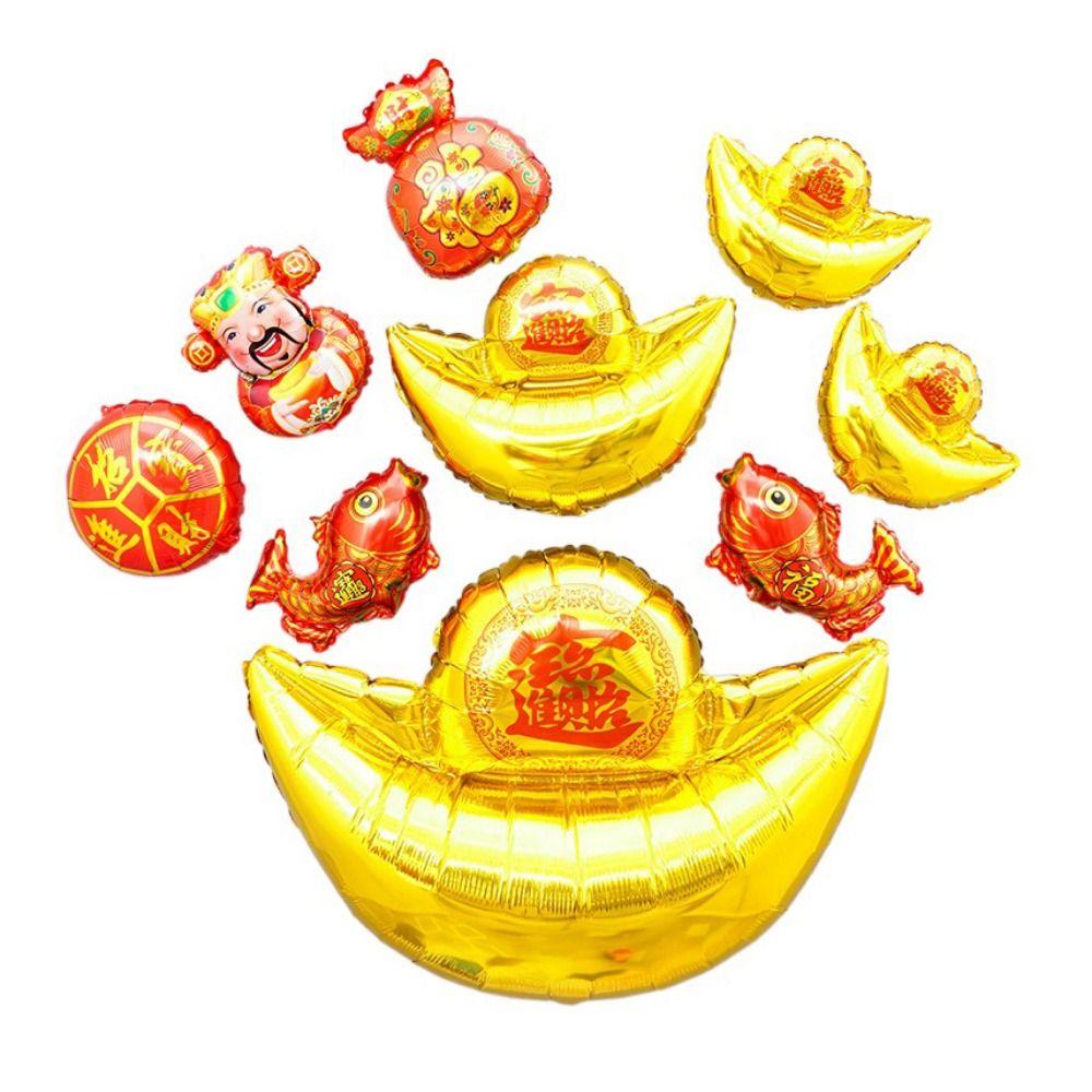 Декоративный китайский новогодний шар в китайском стиле, темно-бордовый мешок с благословением, воздушные шары на новый год