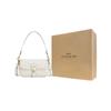 Coach Hadley 25 Metal Logo Turnlock Closure Leather Crossbody Shoulder Bag Medium Women bags White CY683-IMCHK