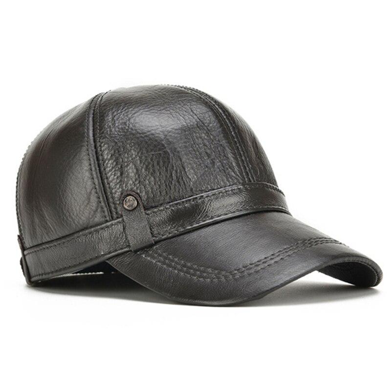 Northwood Бейсболки из натуральной кожи с наушниками Snapback, мужские зимние бейсболки, шапки