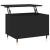  Coffee Table, Black, 60x44.5x45 Cm, Wood-based Material