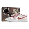 Jordan Air Jordan 1 Drippy's Lu Slip Resistant Abrasion Resistant Slip Resistant Abrasion Resistant Low top 553558-133(Team889-)