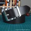 Men'S First Layer Cowhide Pin Buckle Belt Stainless Steel Head Men'S Belt 3.8Cm Wide Men'S Belt