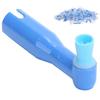 100 шт./кор. одноразовый полировщик для зубов, отбеливание полости рта, полирующий аксессуар, синий (Жесткая чашка) 