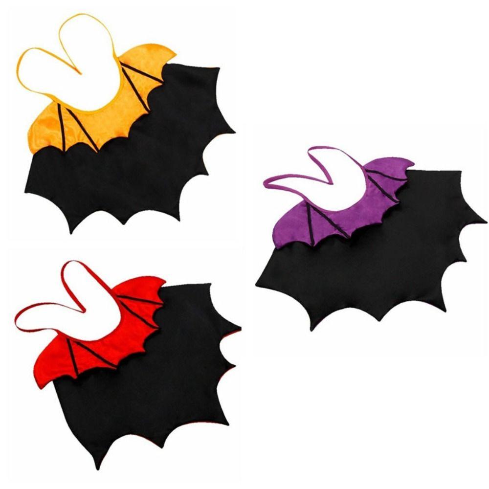 Bat Transformation Halloween Pet Costume Stand-collar Comfortable Small Dog Knight Cape Soft Fabric Adjustable Kitten Dress