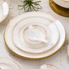 Embossed Aegean 56-Piece Bone China Dinnerware Set