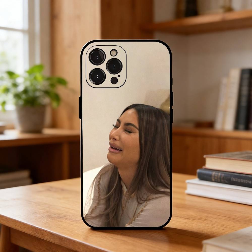 Чехол для телефона с мемами Ким Кардашьян Для iPhone17,16,15,14,13,12,Plus,Pro Max, 5G Другие Мягкий Черный Чехол