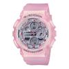 Casio Серия с двойным дисплеем LCD/стрелочным, водозащита 200 метров, Кварцевый, полимерный ремешок, , одинаковый стиль для мужчин и женщин, белый циферблат GMA-S14ONP-4A