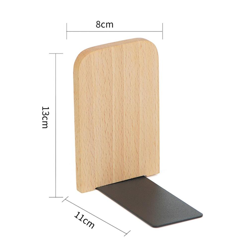 Non-slip Book Stand Nature Wooden Desktop Bookshelf High Quality Bookends  Gift