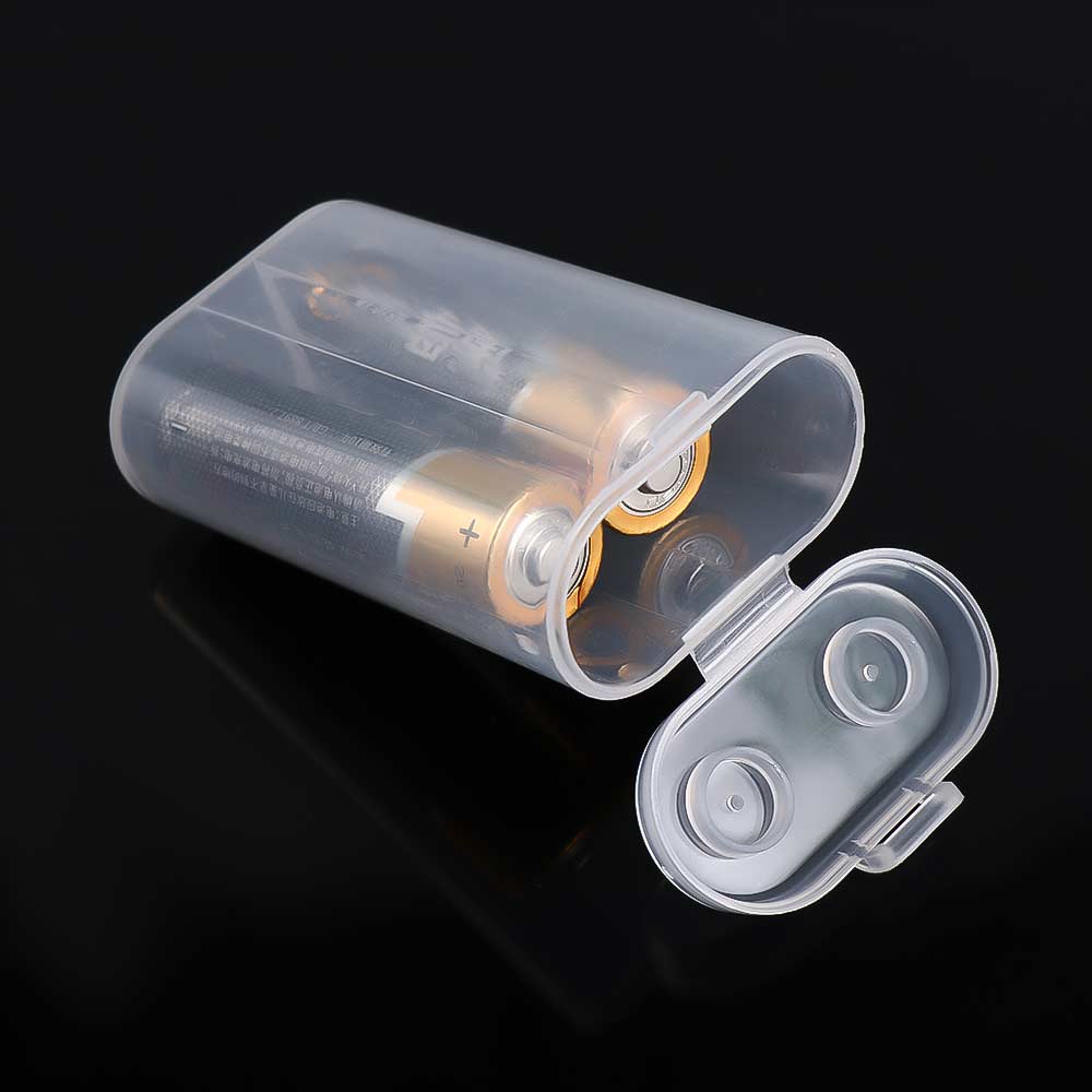 Батарея Пластиковый Прозрачный Держатель Батареи Коробки для Хранения Батарей Батарейный Отсек Контейнер для Батарей