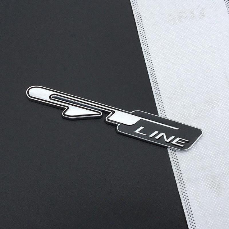 3D автомобильный дизайн GT line, крыло, задний багажник, эмблема, наклейка для Peugeot, Kia K9 Forte Ceed Cerato RIO K3 K5, аксессуары