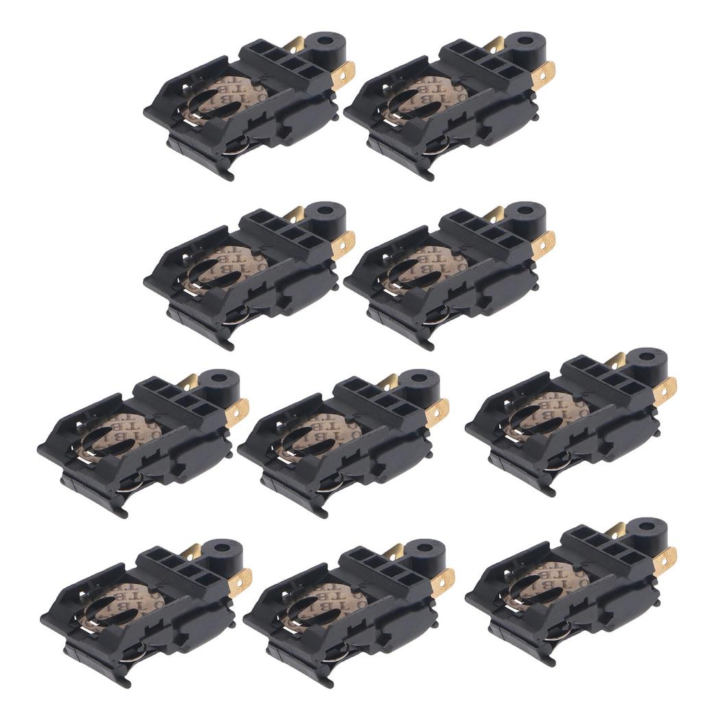 10Pcs/set Electric Kettle Switch Thermostat Temperature Control 16A Switch Kitchen Electric Appliance Accessories